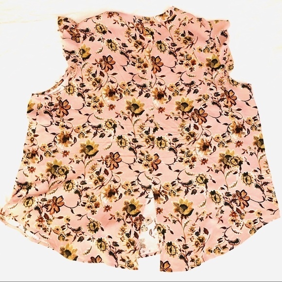 Sanctuary Curve Blush Pink Floral Blouse - Picture 8 of 12
